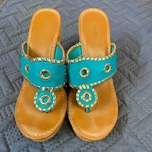 Bamboo cork wedge Sandal